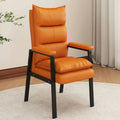 Casual mahjong chair backrest for home use, plaid computer chair for long sitting, mahjong machine chair set of four