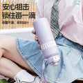 Outdoor bouncing double drink thermos cup 316 stainless steel straw water cup sports thermos portable wholesale customized