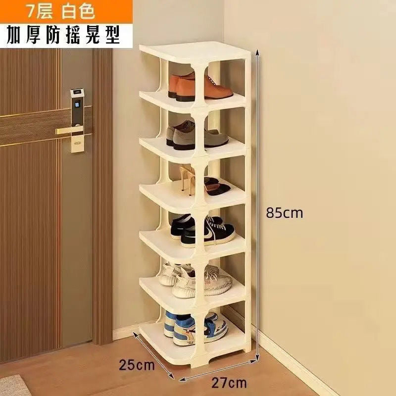 Shoe rack simple door dormitory rental house living room multi-layer for home economical shoe rack vertical storage handy gadget