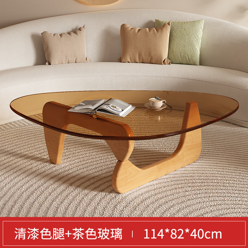 Glass coffee table creative popular coffee table living room for home small apartment modern casualaccessible luxurynormcore small table