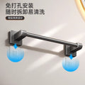 Bathroom slipper rack, punch-free bathroom storage rack, handy gadget gun gray toilet wall-mounted drain shoe storage rack