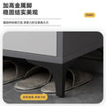 Entryway shoe cabinet storage organizer, large capacity shoe rack, indoor home shoe cabinet, hallway aisle shoe changing bench