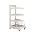 Kitchen cabinet pot rack organizer, multi-tier under sink storage shelf for home use