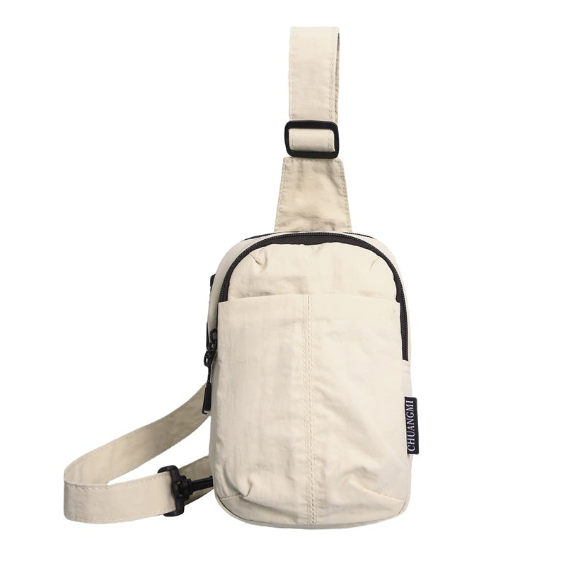 Small breast bag men's simple mini small satchel men's summer casual mobile phone bag carry-on bag men's messenger bag women