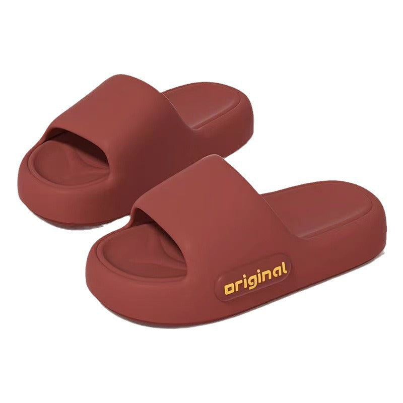 2024new arrivalthick sole shit-feeling slippers for women summer home soft bottom casualfor home bathroom one-line sandals for women