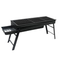 Bbq grill charcoal pull-out carbon tank foldable stove bbq camping picnic bbq rack outdoor bbq grill