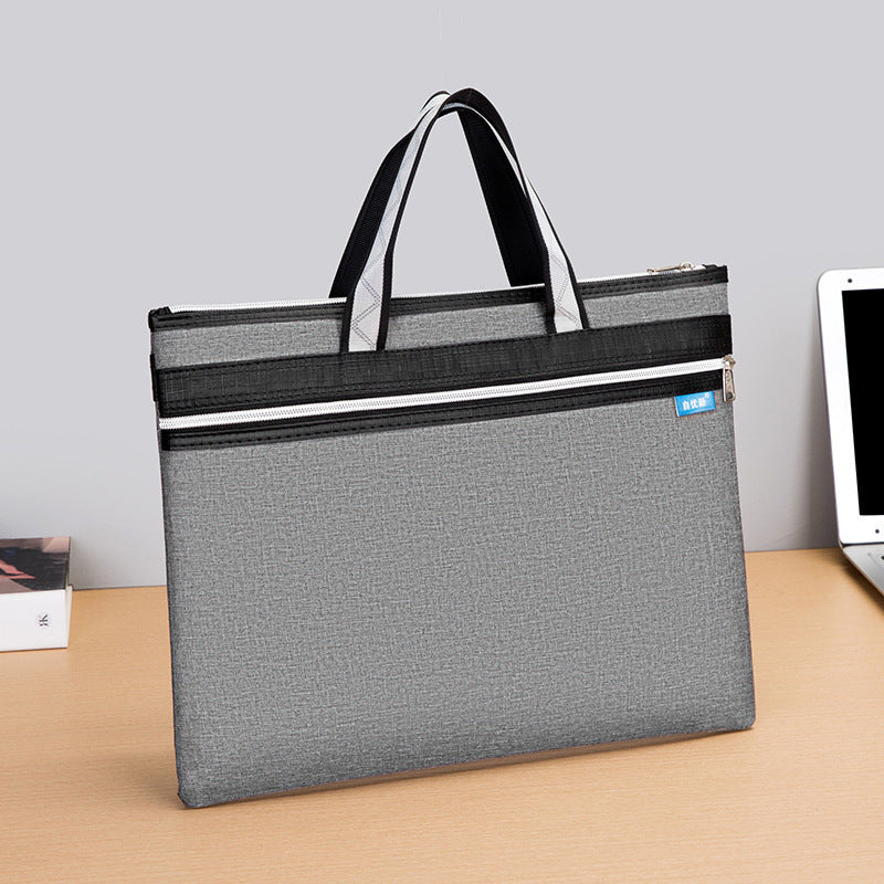 Self-Youxin briefcase custom logo tote bag file bag zipper Oxford cloth men's business briefcase 502