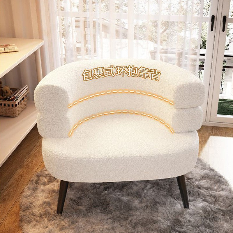Lazy sofa chair popularbobo cashmere bedroom makeup chair casual modern living room single sofa dressing chair