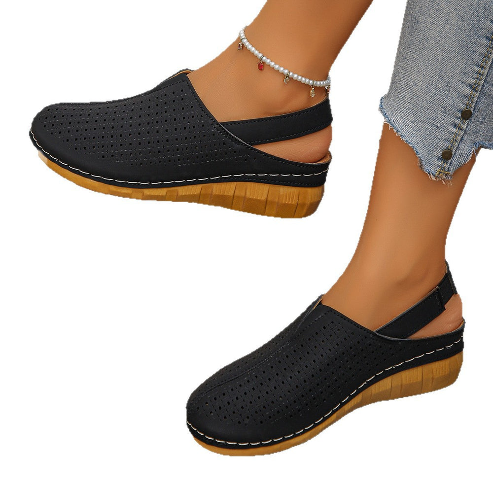plus sizesummernew arrivaloutdoorcasualthick sole women's sandals hiking easiest for match slip-on cut out lazy shoes