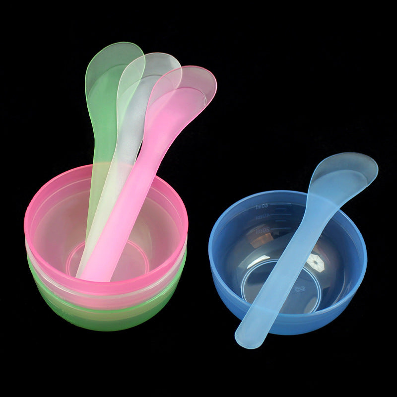 Beauty mask tool set #2: mask bowl + mixing spoon & spatula, makeup bowl, beauty supplies, spa mask mixing bowl set