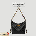 Women's bag 2025 new underarm bag diamond pattern chain bag niche light luxury minimalist elegant high-end shoulder crossbody bag