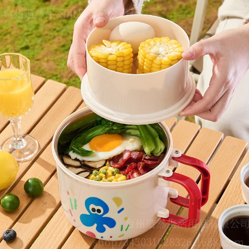 304 stainless steel inner tank self-heating meal artifact water filling heating foldable thermal insulation outdoor portable bento box