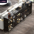 Rock slab sideboard all-in-one wall-mounted accessible luxuryclassycasual wine cabinet kitchen cupboard tea cabinet for home storage cabinet