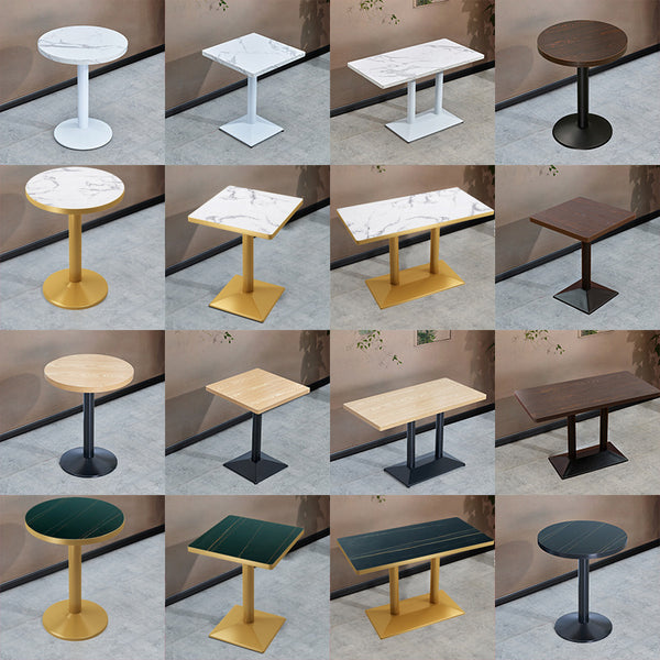 Milk tea table and chair combination snack noodle shop plywood square table coffee shop negotiation fast food restaurant bakery small table commercial