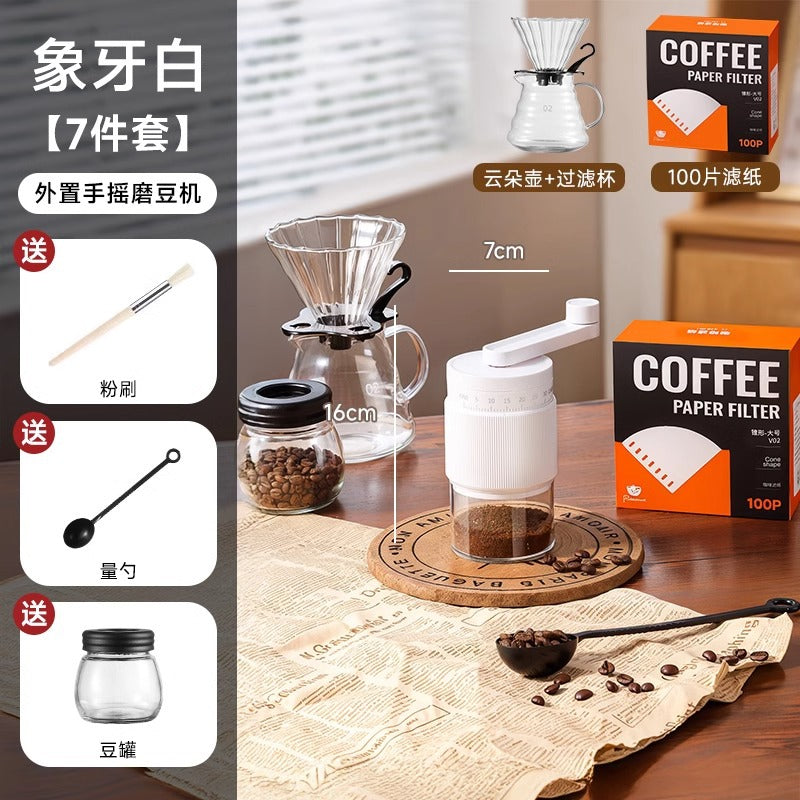 External adjustment hand grinder coffee bean grinder coffee manual grinding hand brewing equipment hand grinding coffee machine for home