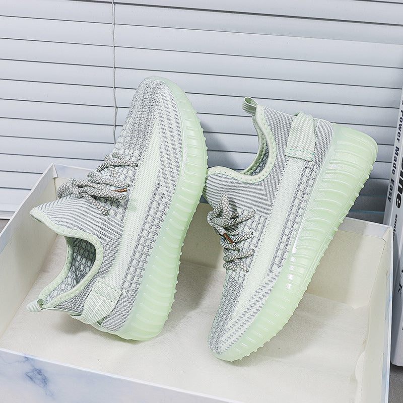 350 flyknit spring/summer new collection: versatile, trendy, casual, athletic, running shoes - soft, flat, sock-style, breathable mesh