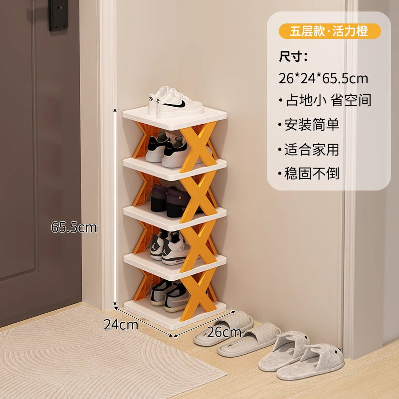 Shoe rack for home door multi-layer small narrow rental house simple shoe rack indoor new arrival 2025 popular shoe cabinet