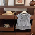 【in stock】girls' short-sleeve summer outfit : korean style, trendy dopamine star tee for little girls