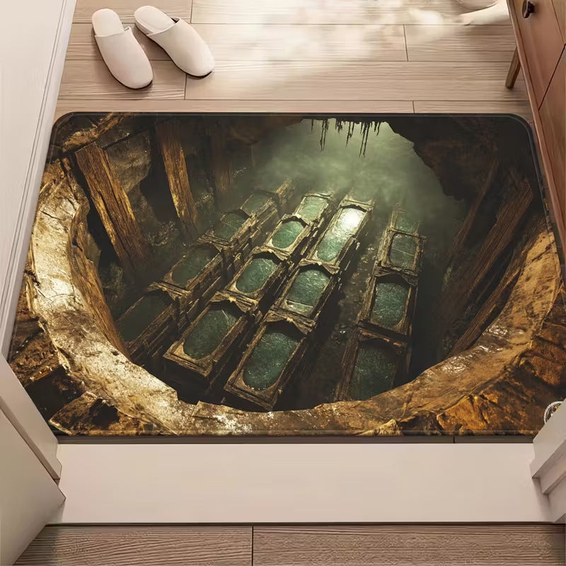 hot-selling stereo visual trap floor mat for home entrance door mat bathroom absorbent foot mat