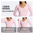 new autumn/winter long-sleeve yoga set - slimming, figure-hugging, tight-fit activewear for fitness, outdoor running, and casual workout