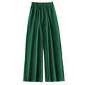export autumn new high-waisted casual minimalist wide-leg pants loose versatile slimming long trousers women's trendy style