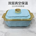 New food warmer new arrivalexport large capacity knob type insulated lunch box 5l-6l insulated tableware 2pcs