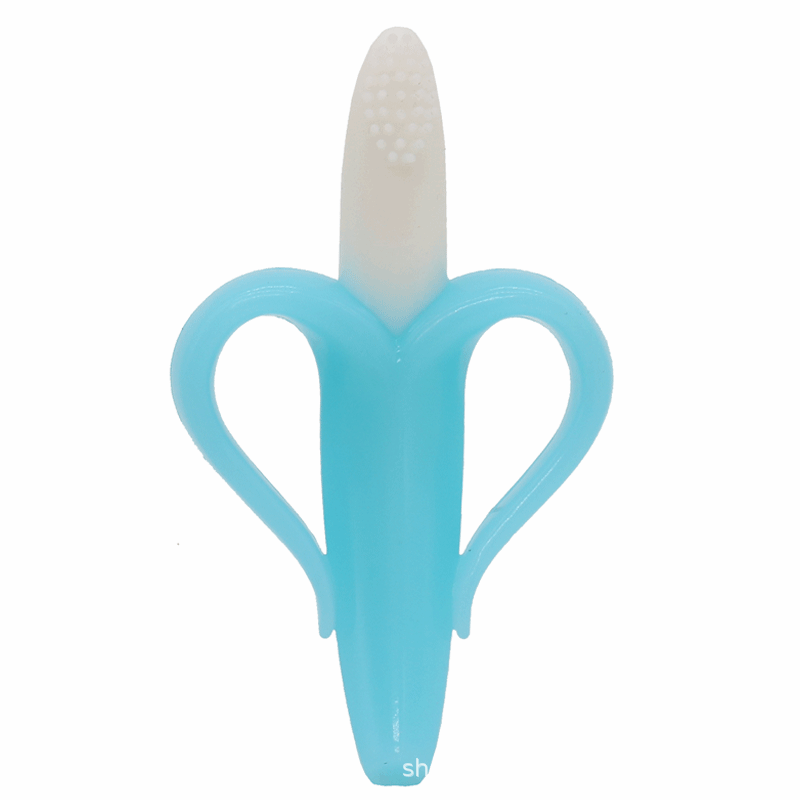 Banana Silicone Toothpaste Baby Toothbrush Suction Cup Silicone Bite Glue Banana Toothpaste Food Grade Bite Le Teeth Grinder