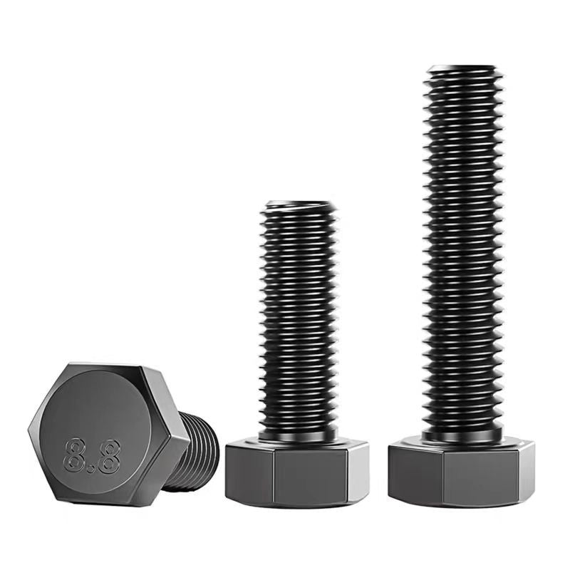 8.8 grade screw nut set hex bolt screw screw rod yongnian fastener high strength bolt