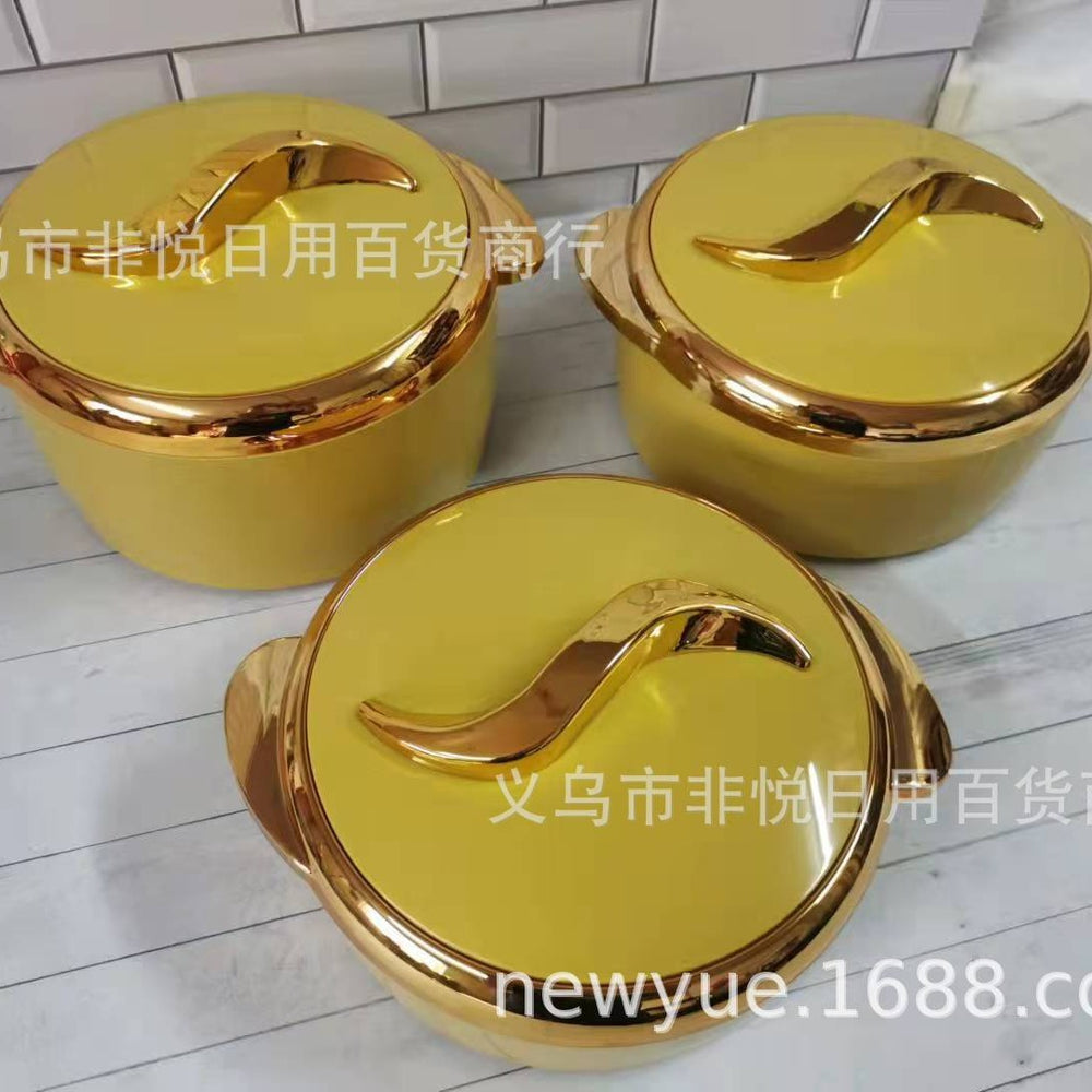 1set cross-border hot selling factory direct sales fresh-keeping lunch box thermal insulation bucket thermal insulation box plus stainless steel for home picnic fresh-keeping