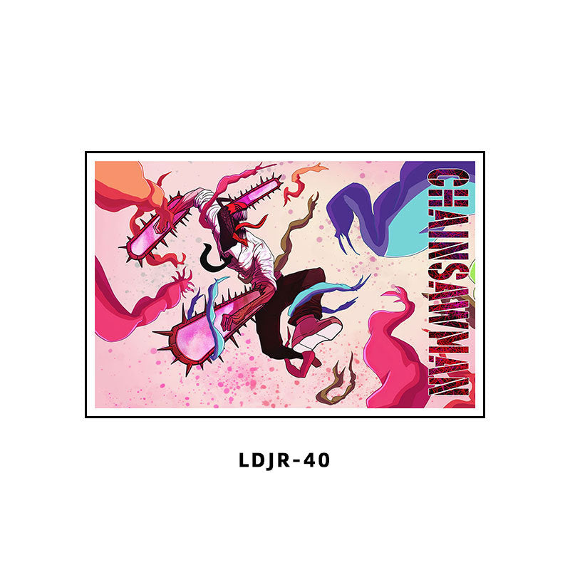 Chainsaw Man Decorative Painting Dianji Hayakawa Autumn Chainsaw Man Poster Hanging Painting E-sports Room Bedroom Anime Second Dimensional Mural