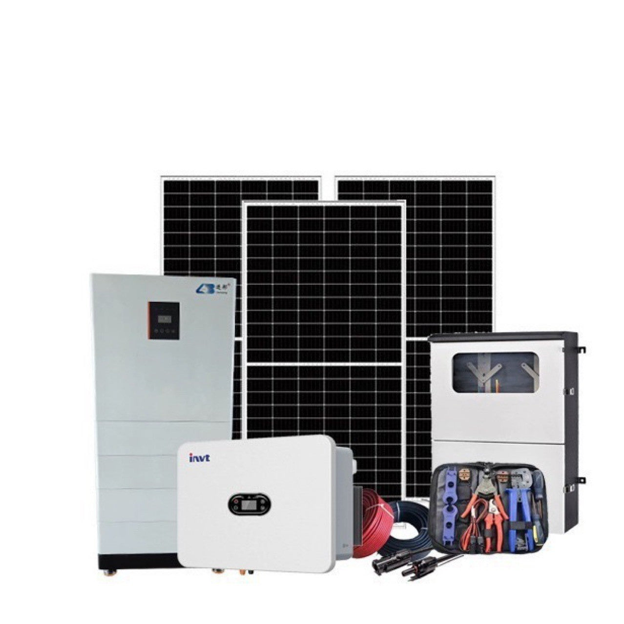 Solar panel power supply system Photovoltaic generator set power supply system Full set of energy storage inverter 5KW