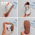 First come, first served! get a pair of kids' casual shoes for just ¥9. new autumn/winter collection: boys' double-layered cotton short boots, student square-toe, fleece-lined shoes