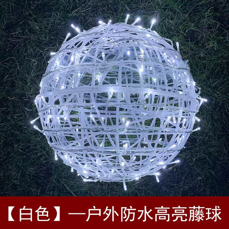 LED outdoor hanging tree vine ball lights flashing lights string lights Gypsy round ball lights Christmas street lighting decorative lights