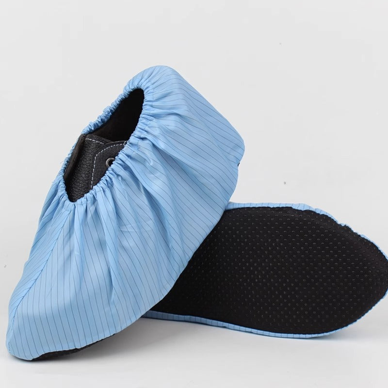 It can be washed repeatedly in laboratories, hospitals, workshops, comfortable and lightweight anti-static cloth shoe covers for home use, thickened non-slip sole shoe covers.