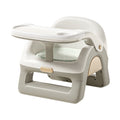 Baby multifunctional high chair - squeaky toy, home use plastic backrest seat, kids dining table stool - sturdy and stable