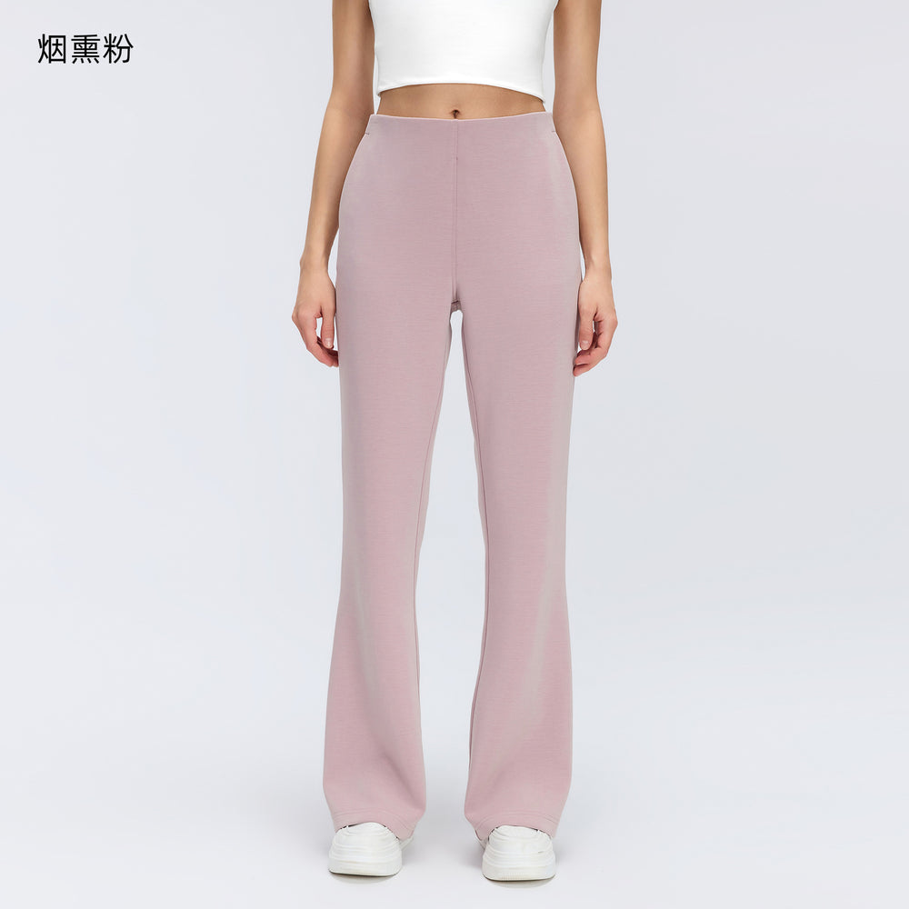 Modal comfortable yoga pants women's loose breathable bootcut pants high waist slimming pilates fitness long pants d26009