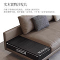Nandi italian normcore designer genuine leather sofa model room living room armrest multifunctional straight row house sofa
