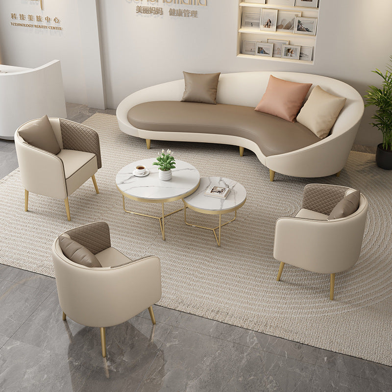Nordic clothing store sofa simple modern curved internet celebrity shaped creative accessible luxury beauty salon casual store reception