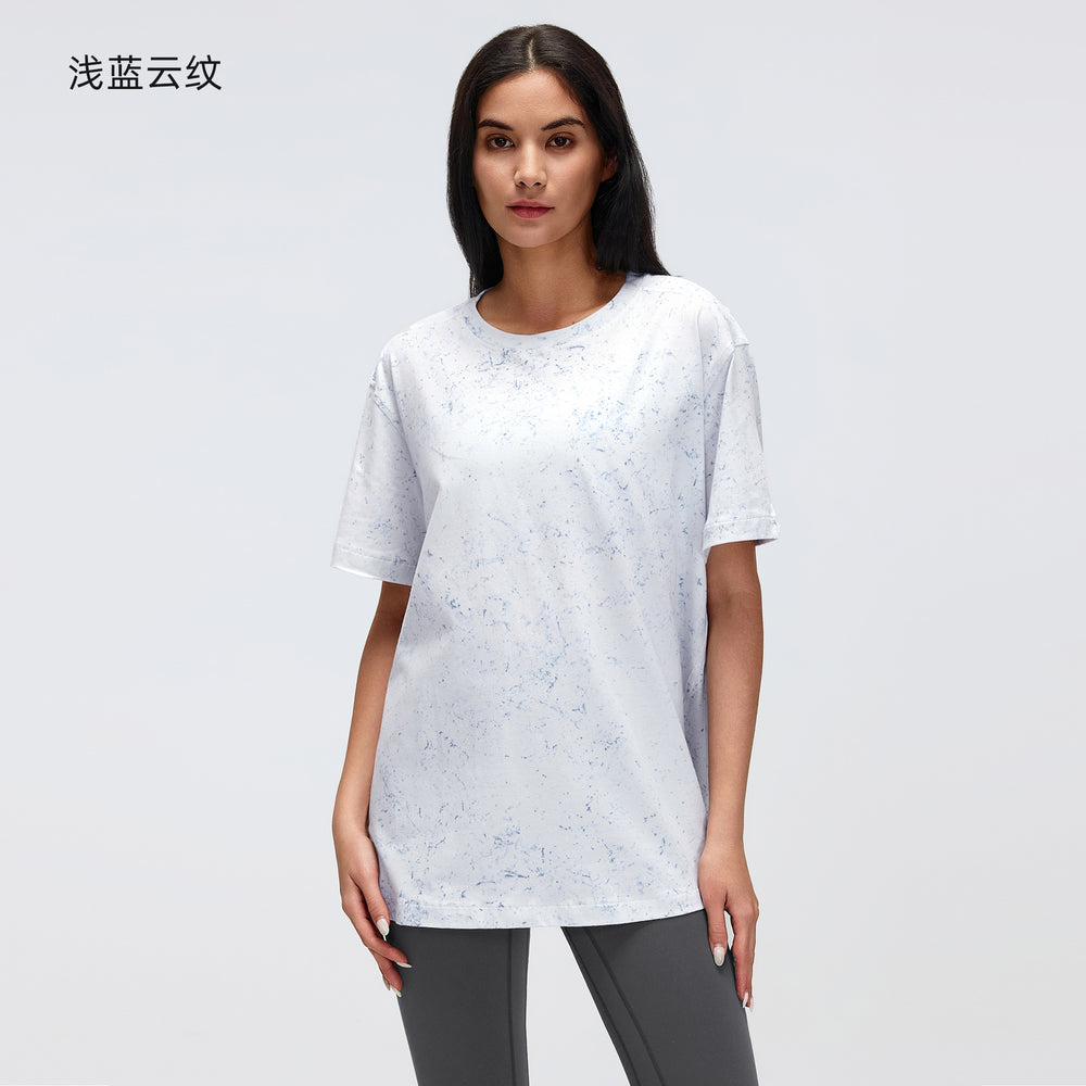 Loose-fit yoga top for women, running, workout, fitness, casual, versatile, short-sleeve t-shirt, summer d26073