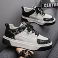 2026 spring new men's shoes: hot-selling youth casual, niche design, anti-slip thick-soled height-increasing sneakers/platform shoes