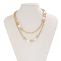 hot-selling small fragrance necklace long necklace elegantfashion imitation pearl chain tassel pendant sweater chain