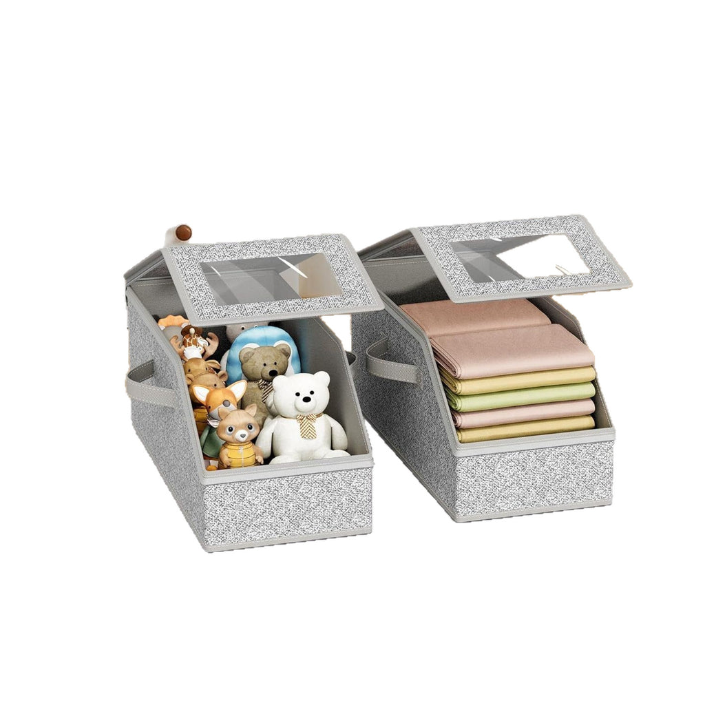 Cross-border new hat storage box Large capacity stackable baseball cap storage box Multifunctional dust-proof storage box