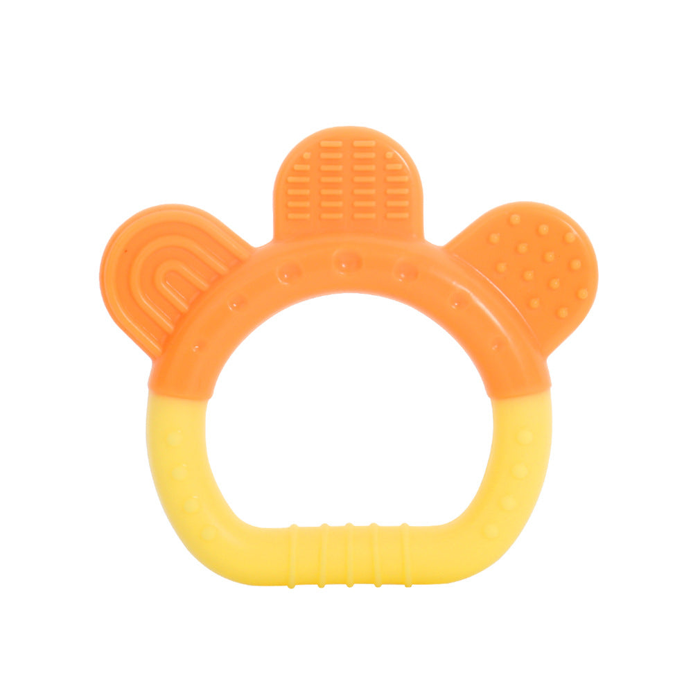 Baby fruit flat toothpaste 3 months grinding stick food grade silicon biting glue baby teething toy significant other