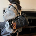 retro large capacity women's bag 2025 new arrival elegant trendy underarm bag casual minimalist commuter shoulder bag
