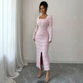summer european and american  new arrival: slim-fit, figure-flattering, and elegant party dress