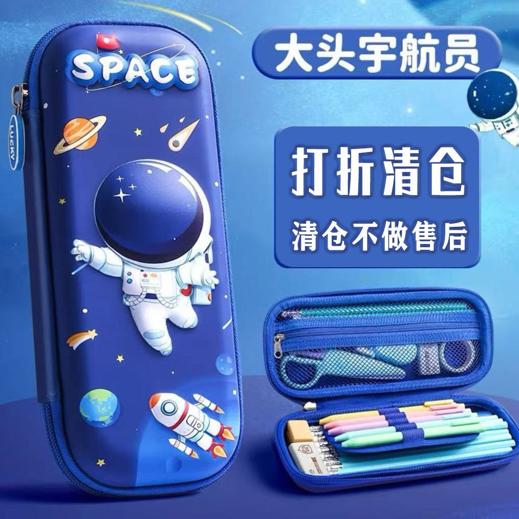 Elementary school first grade girl high value kindergarten cartoon cute girl 3D stationery box girl pencil case pencil case