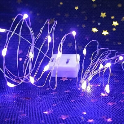 LED light string three-gear adjustment color copper wire light string holiday flower gift box wedding decoration small white box atmosphere light