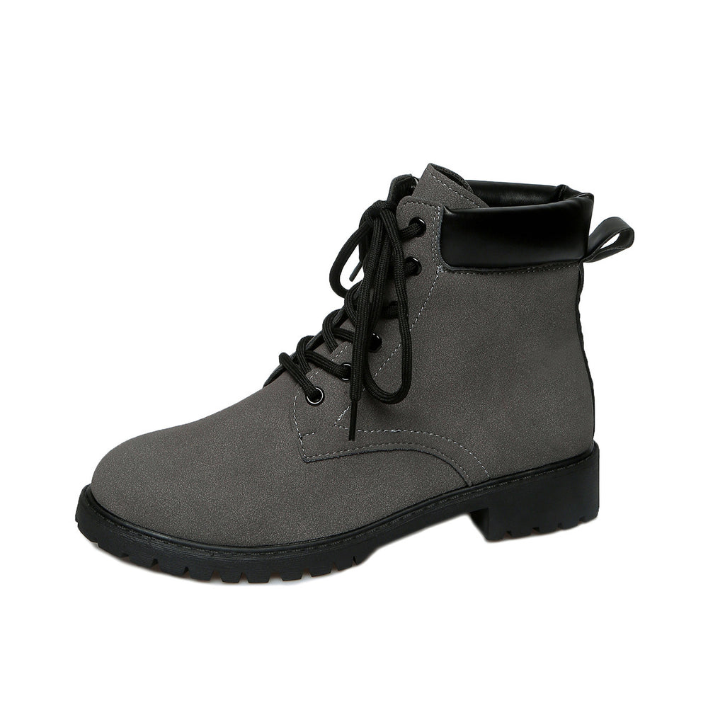 plus sizefashionfashionboots women's fall and winternew arrivalbritish style front tie back short bootsexportwholesale