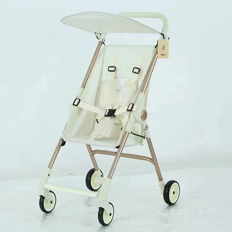 Pocket car Lightweight foldable four-wheeled trolley Station wagon Baby walking artifact Baby stroller