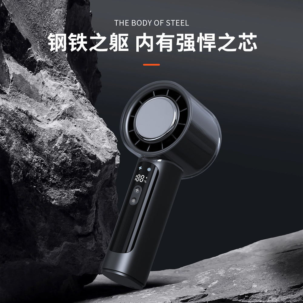 high-speed semiconductor refrigeration handheld fan usb mini portable rechargeable ice compress portable outdoor small fan